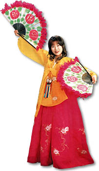韓国の伝統舞踊衣装
